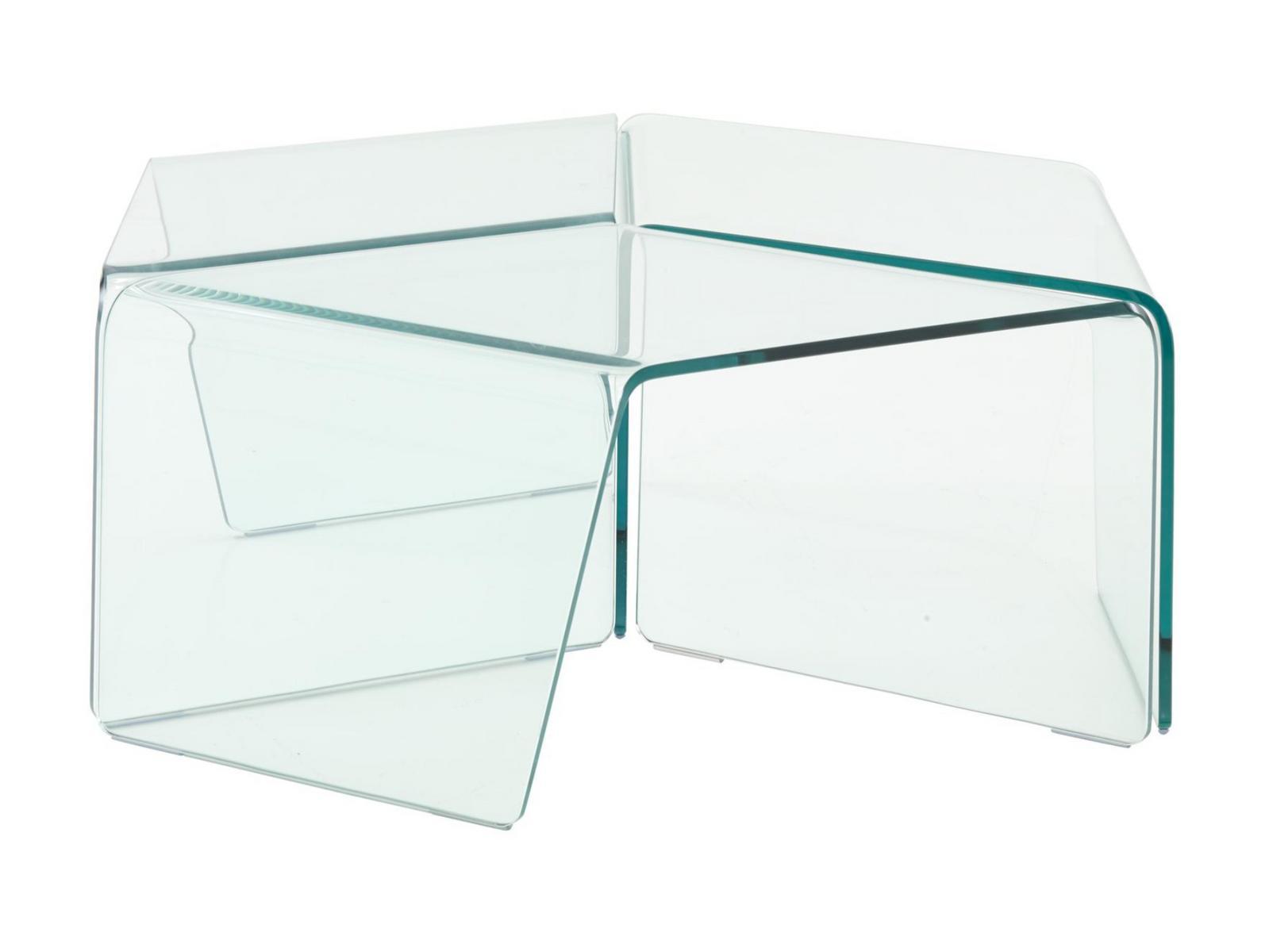 Low glass coffee table | Rosis by Ligne Roset