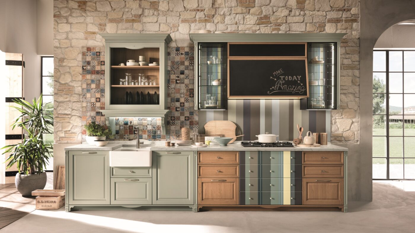Wood kitchen with handles Aster Cucine Portrait