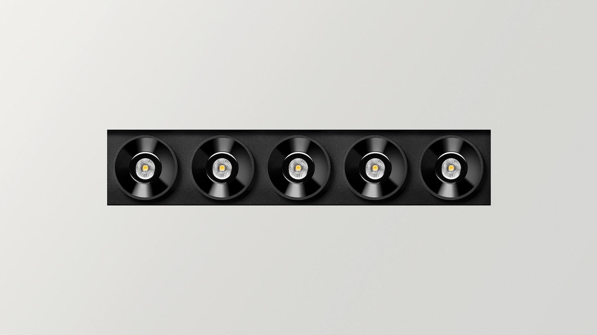 Aluminium linear lighting profile for LED modules | Black Foster Custom by Arkoslight