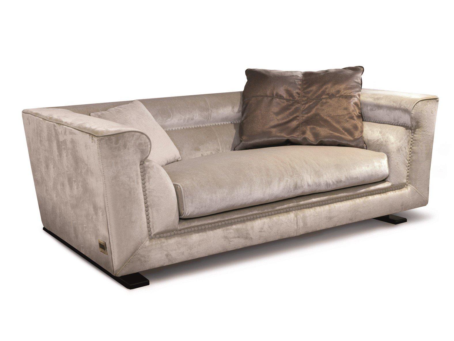 Corner leather sofa | Ansel by Longhi