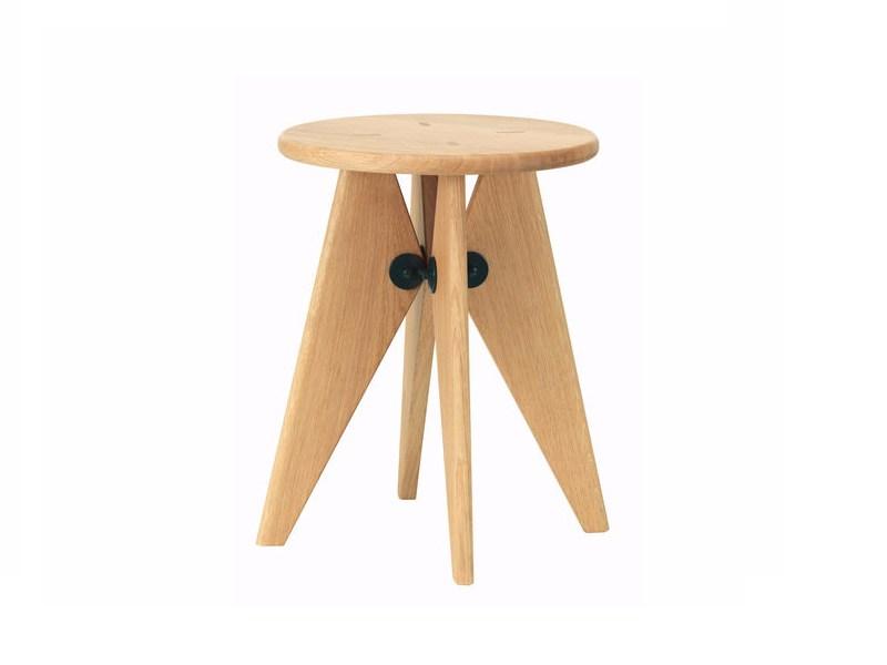 Solid wood stool | Solvay by Vitra