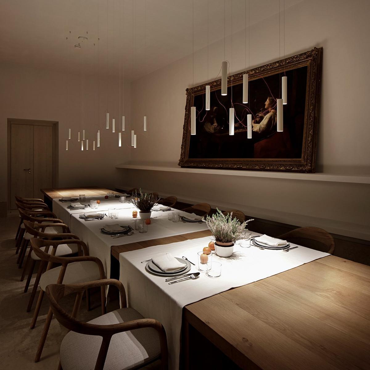 LED metal pendant lamp | Simbiosi by Davide Groppi