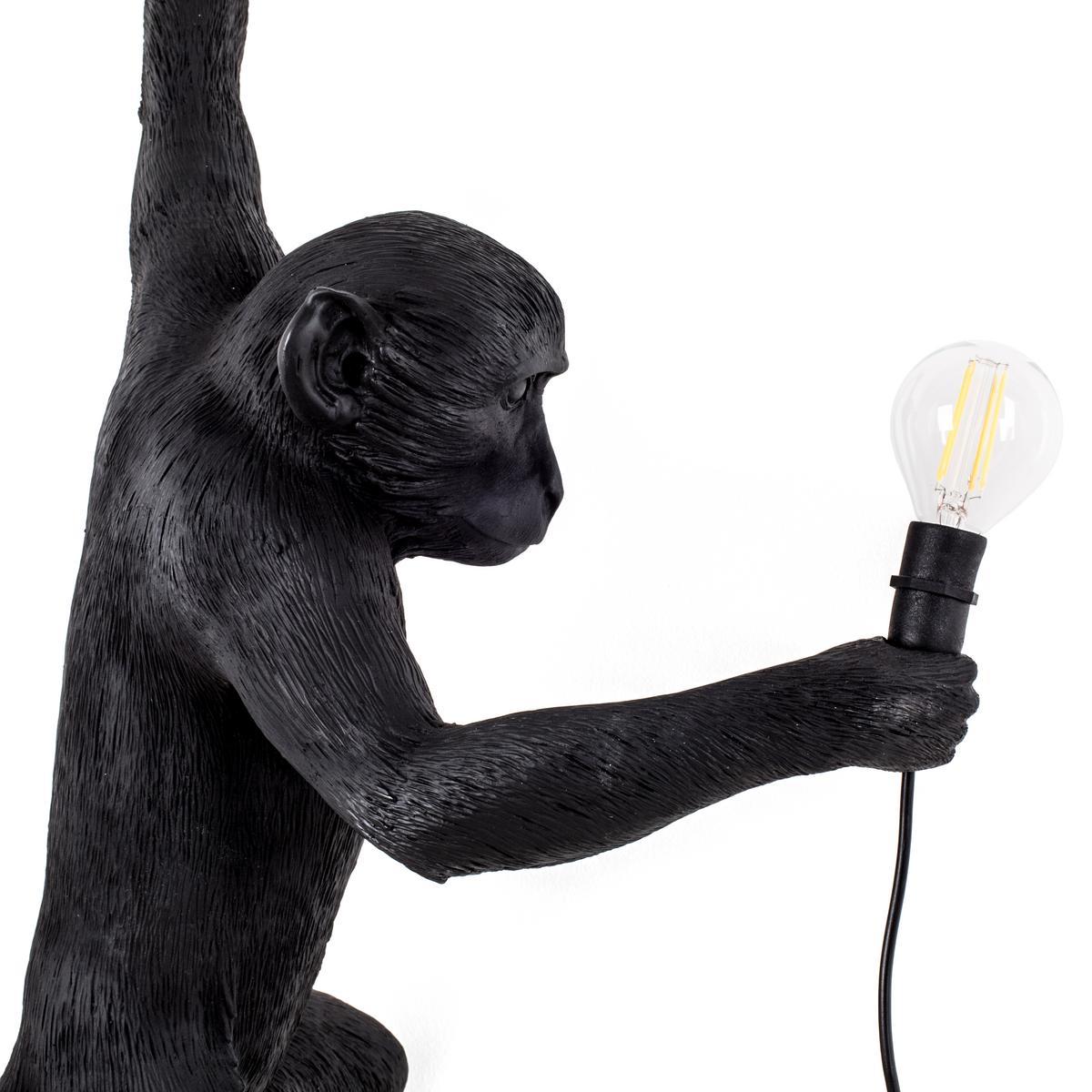 LED resin wall lamp | The Monkey Lamp Black Hanging by Seletti