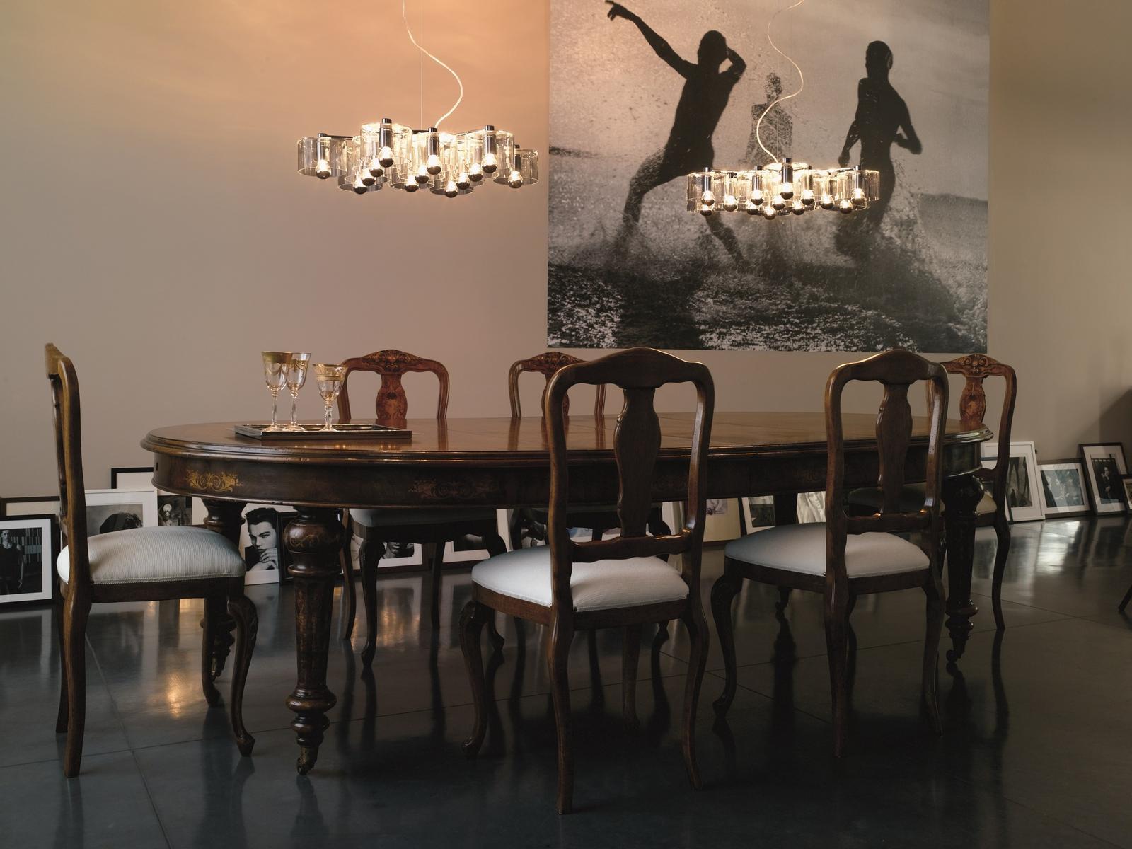 Blown glass pendant lamp | Fiore - 423 by Oluce