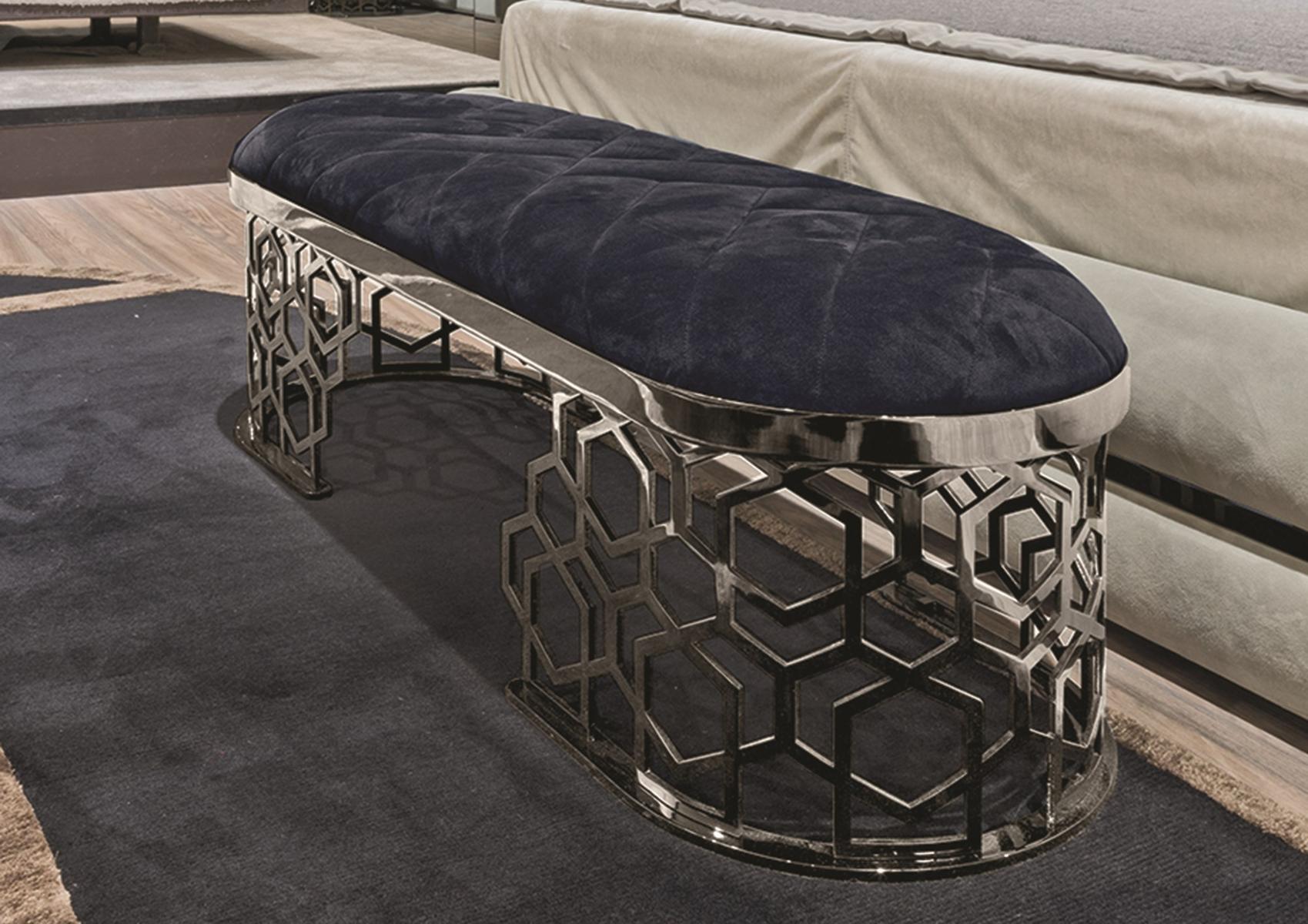 Leather indoor benche | Amanda by Longhi