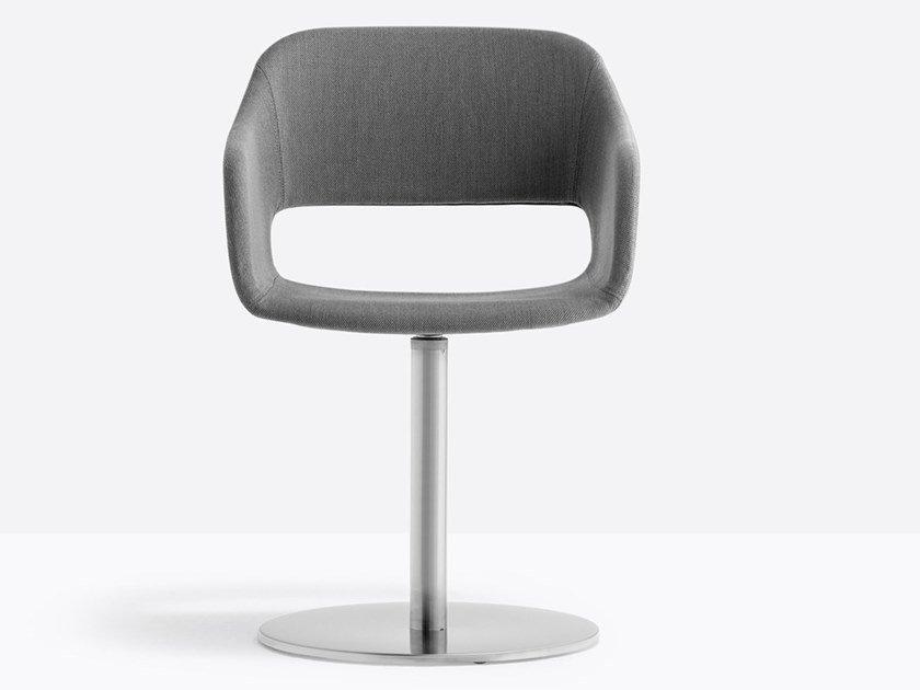 Swivel fabric chair with armrests | Babila 2766 by Pedrali