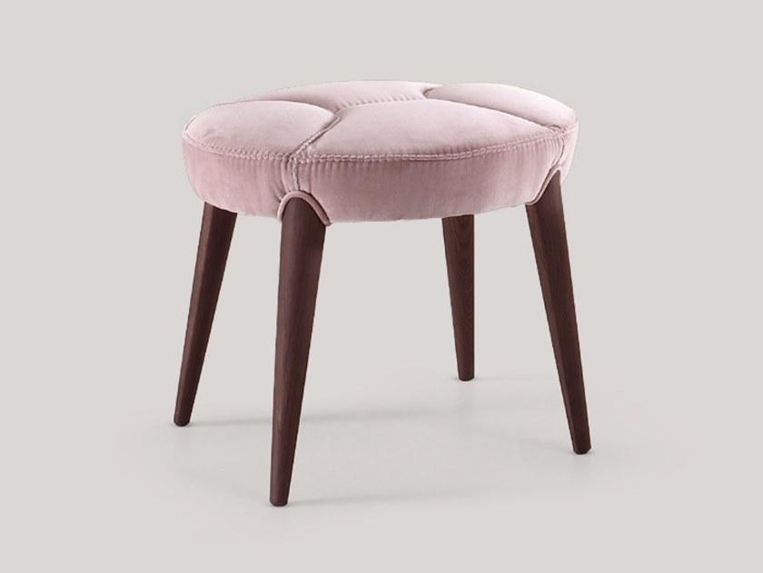 Upholstered fabric stool | Contemporary Living by Volpi