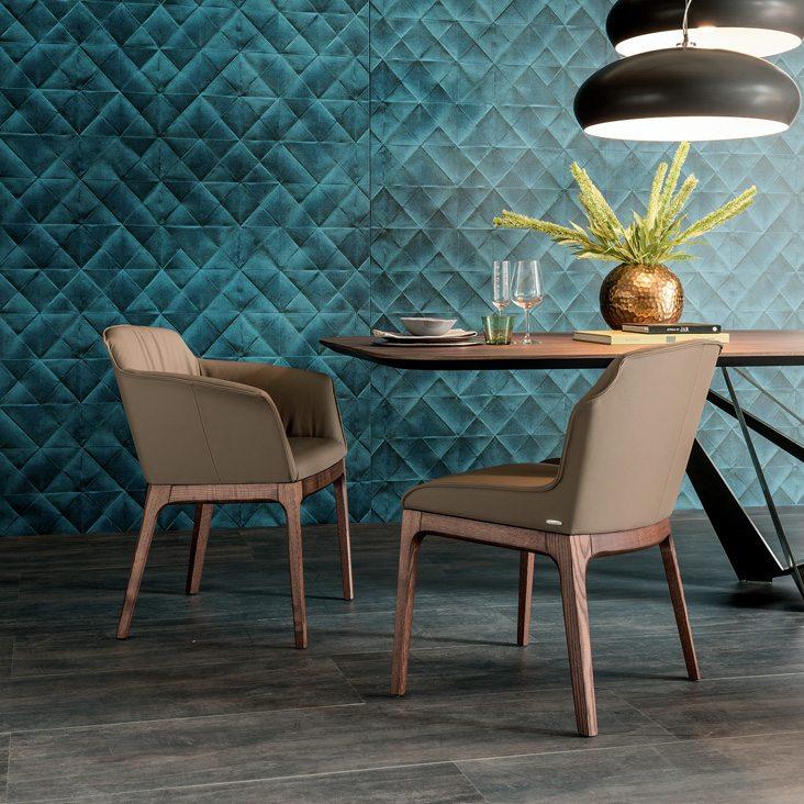 Leather chair | Musa by Cattelan Italia