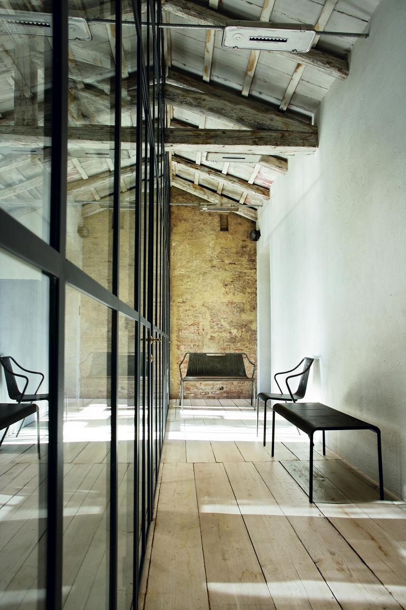 Rectangular steel garden side table | Ola by Midj