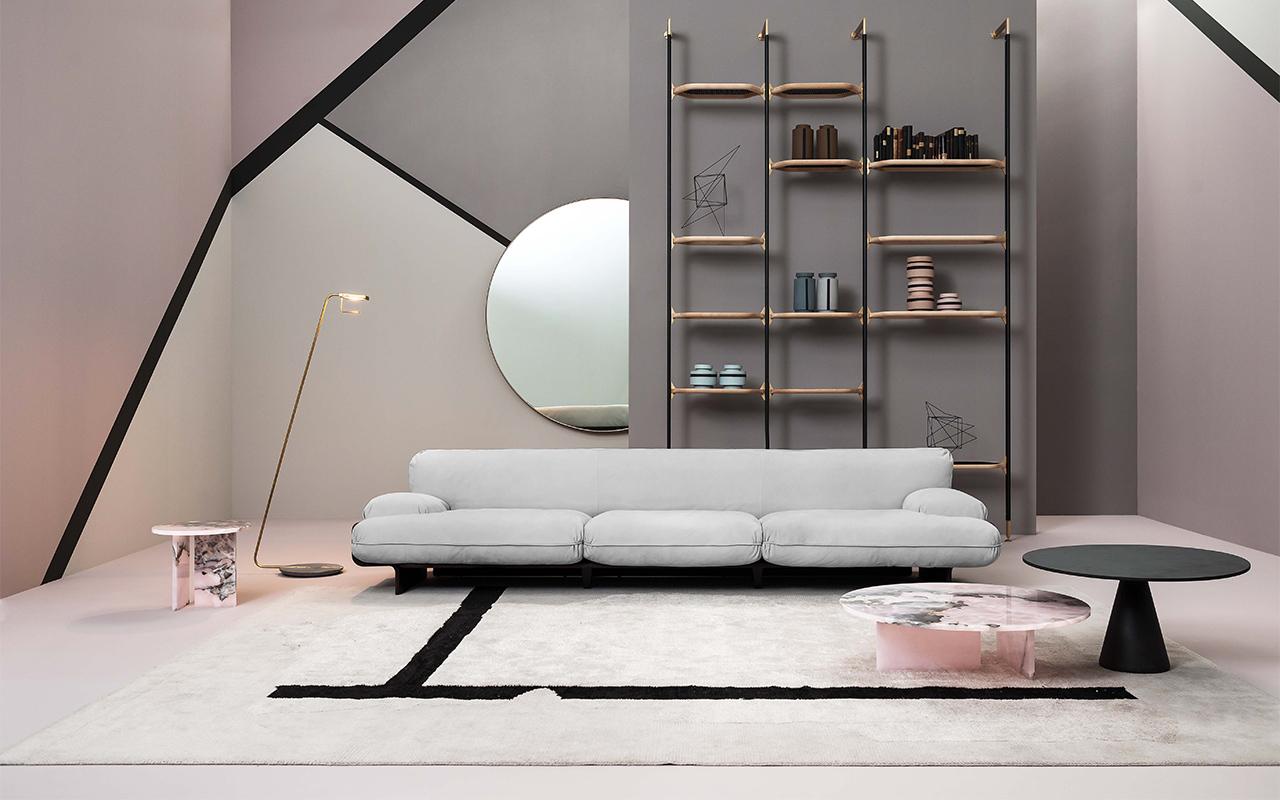 Round wall-mounted framed mirror | Marlene by Baxter