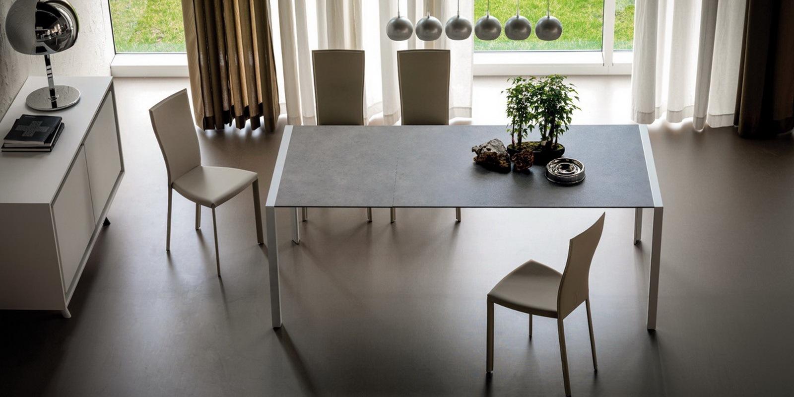 Rectangular tempered glass table | Pedro Drive by Cattelan Italia