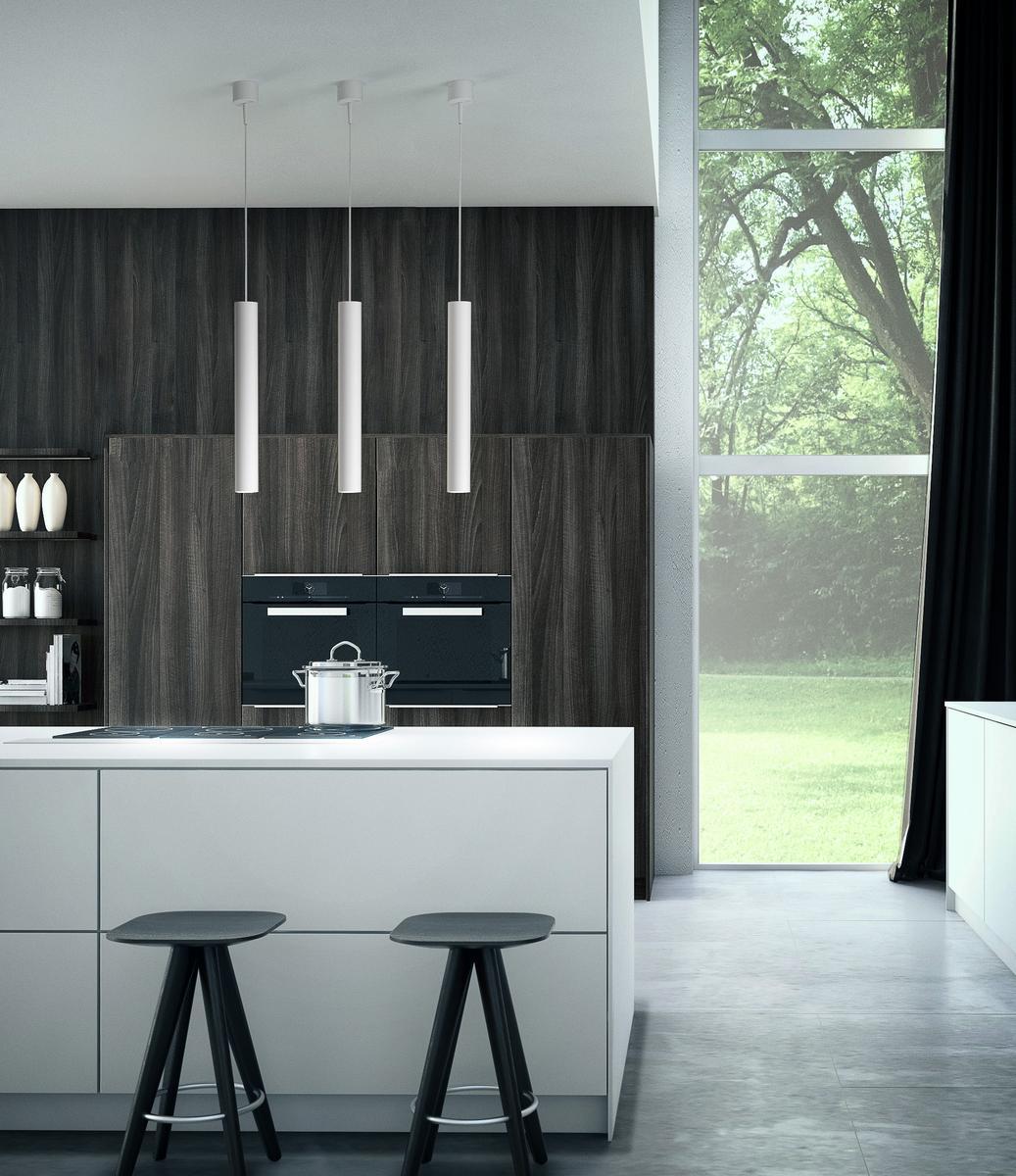 LED extruded aluminium pendant lamp | To Be by Panzeri