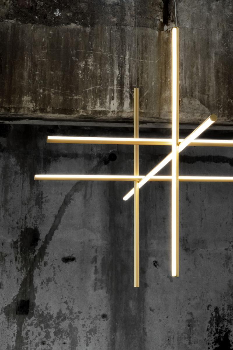 LED extruded aluminium pendant lamp | Coordinates Module S by Flos
