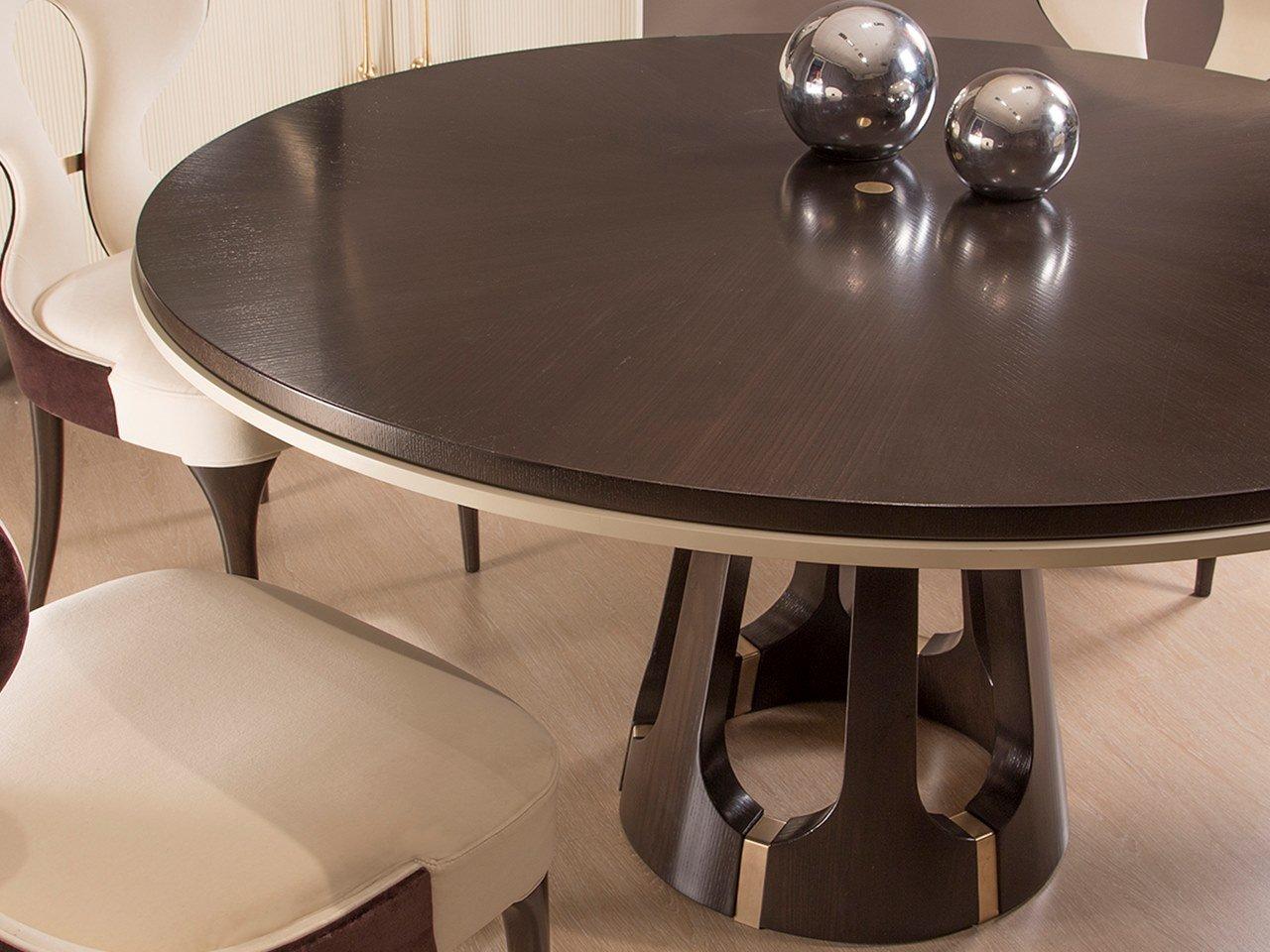 Round cherry wood table | Pr.390 by Stella del Mobile