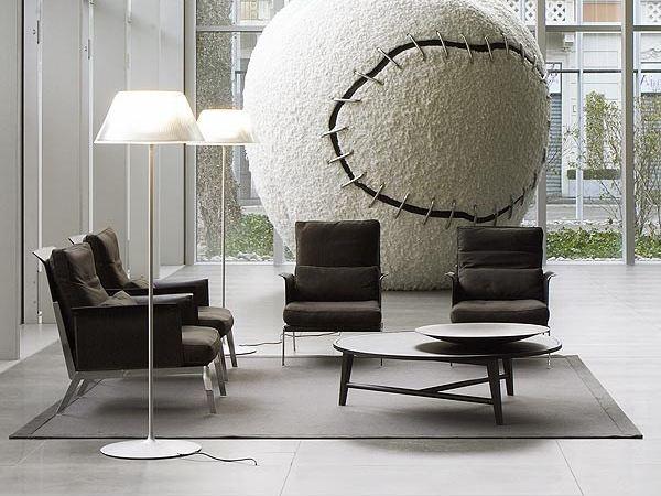 Glass floor lamp | Romeo Moon F by Flos