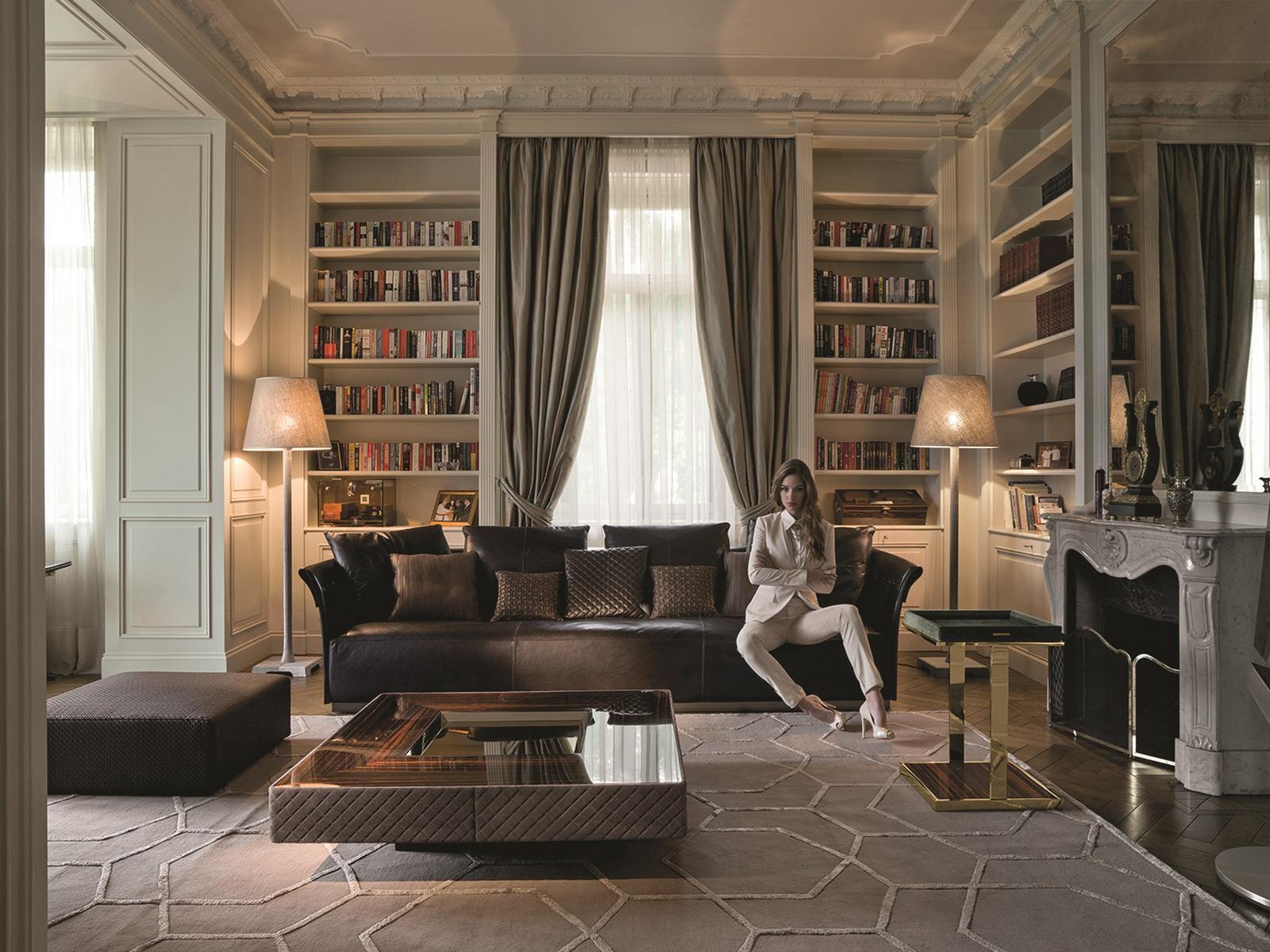 Leather sofa | Charme by Longhi