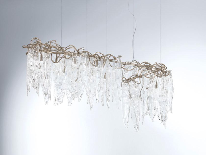 Handmade bronze pendant lamp | Niagara Ct3378/36 by Serip