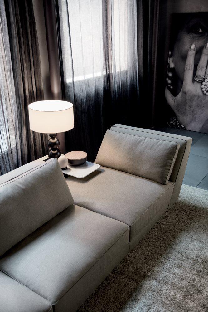 Corner nabuk sofa | Dion by Alberta Salotti