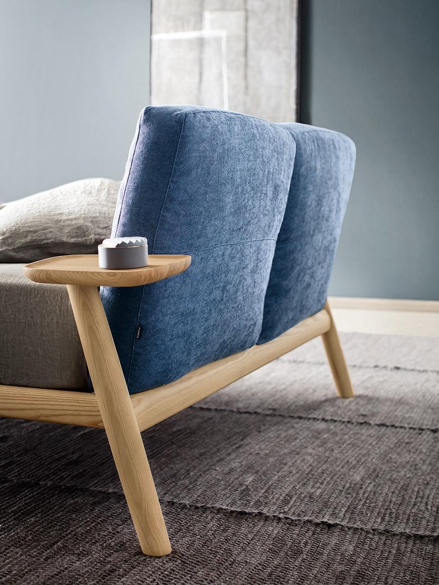 Solid wood bed with integrated nightstands | Dionisio by Pianca
