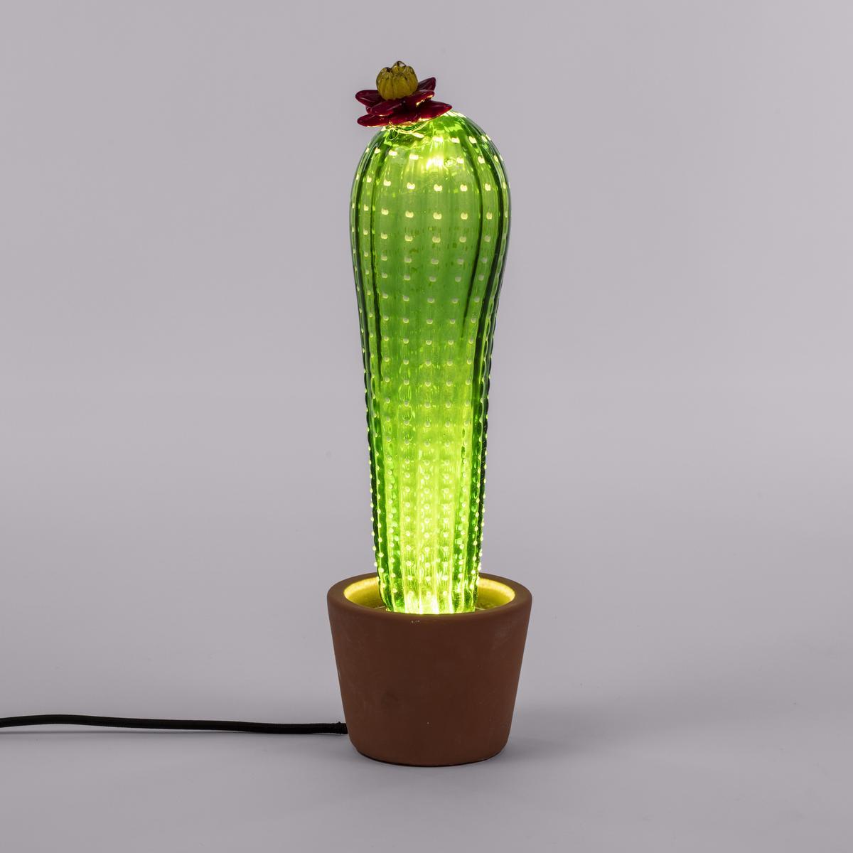 Blown glass table lamp / floor lamp | Cactus Sunrise by Seletti