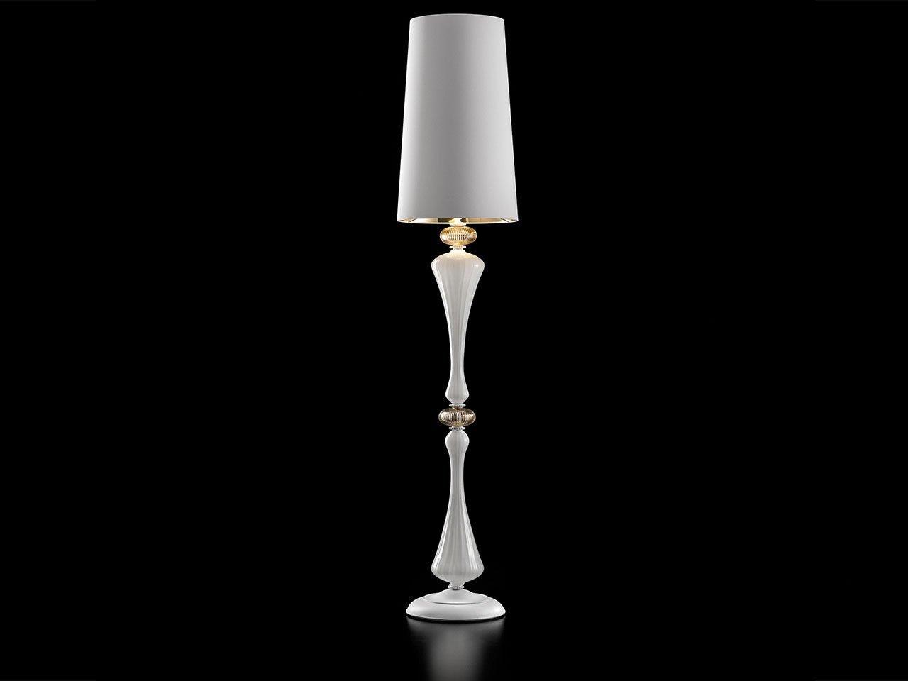 LED indirect light blown glass floor lamp | Olivia by Italamp