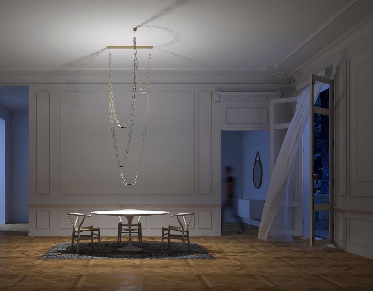 LED pendant lamp | Chaindelier by Davide Groppi