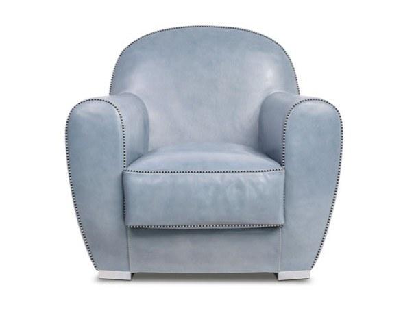 Leather armchair with armrests | Amburgo Baby by Baxter