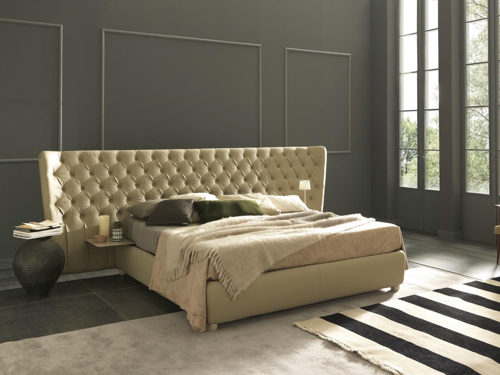 Double bed with tufted headboard | Selene Extra Large by Bolzan letti