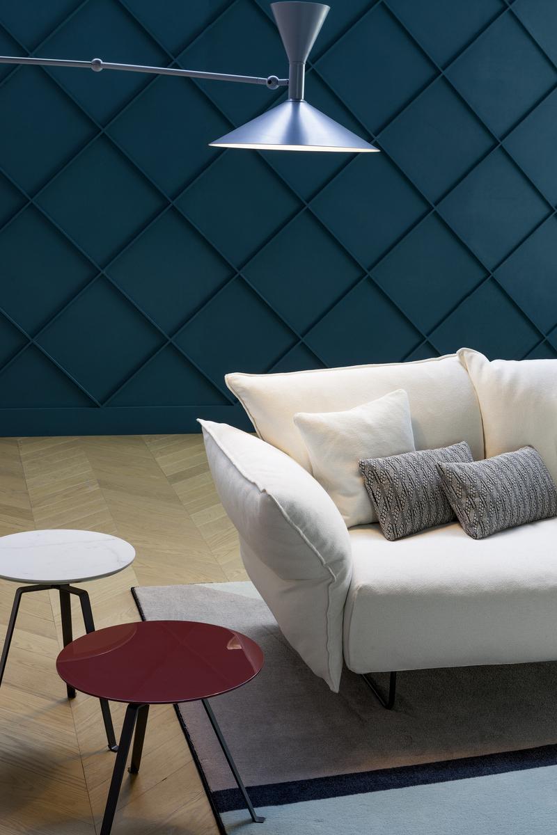 Modular fabric sofa with chaise longue | Madame C. by Bonaldo