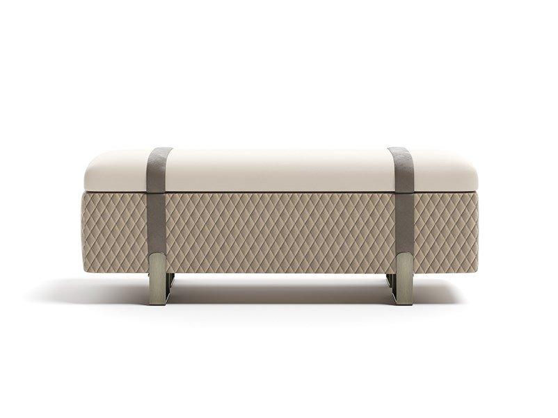 Storage upholstered fabric bench | Grand by Capital Collection