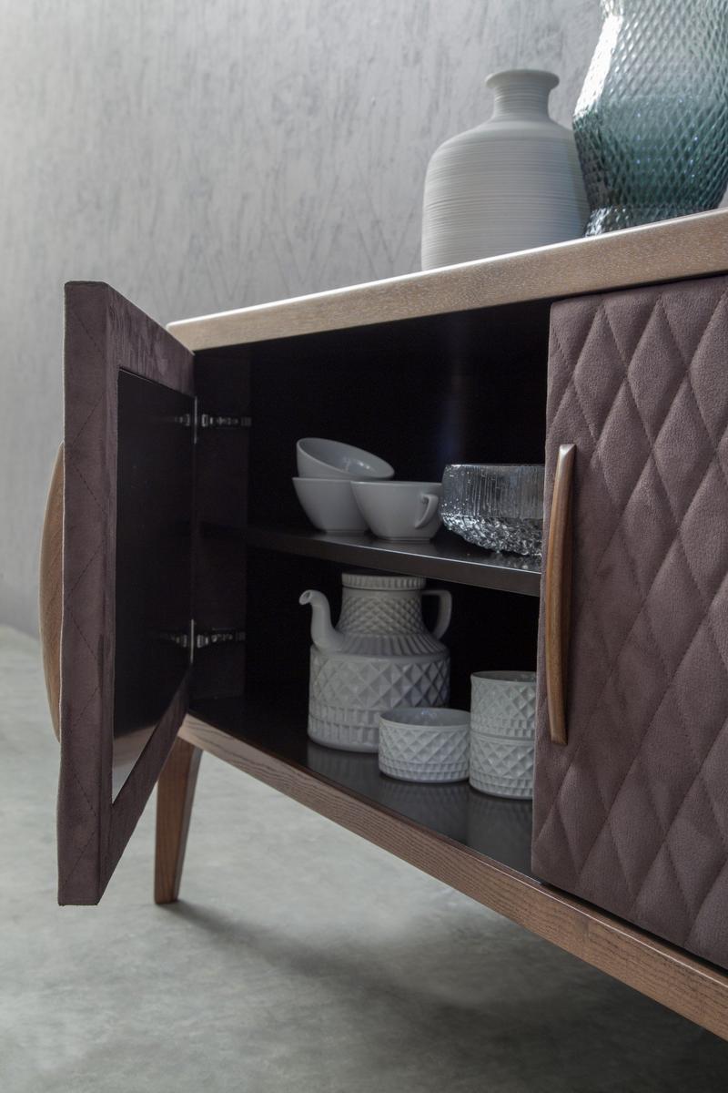 Leather sideboard with doors | Tiffany by Tonin Casa