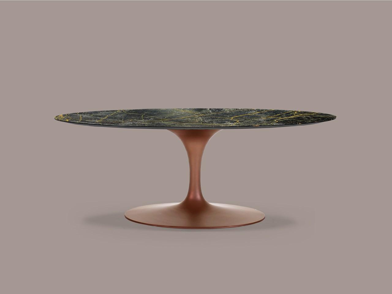 Oval marble coffee table | Saar by Borzalino