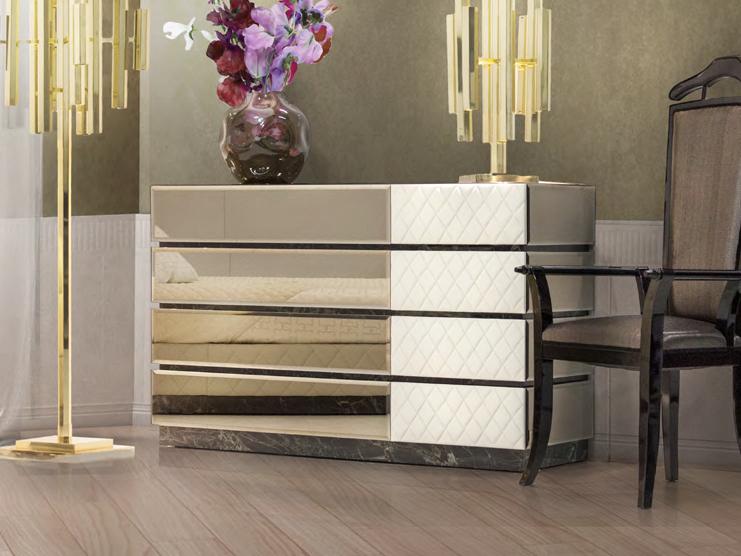 Mirrored glass chest of drawers | Royal by Formitalia