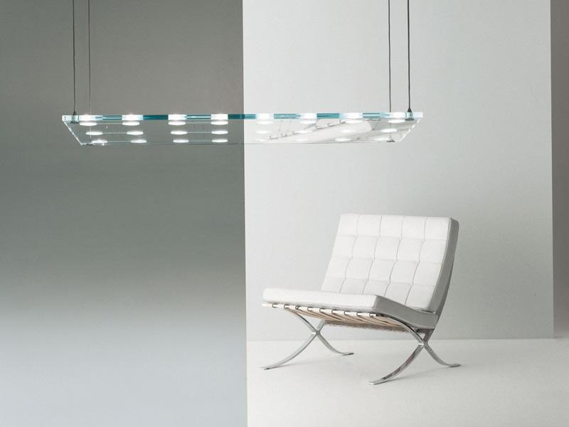 Glass pendant lamp | Sospesa by Fabbian