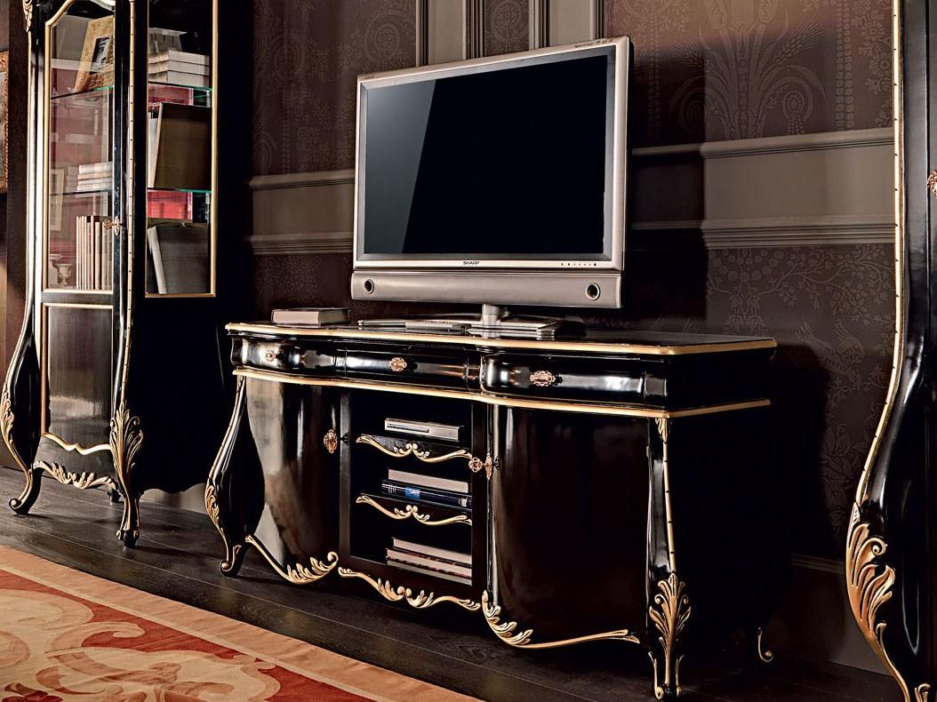 Solid wood TV cabinet | 11110 by Modenese Gastone