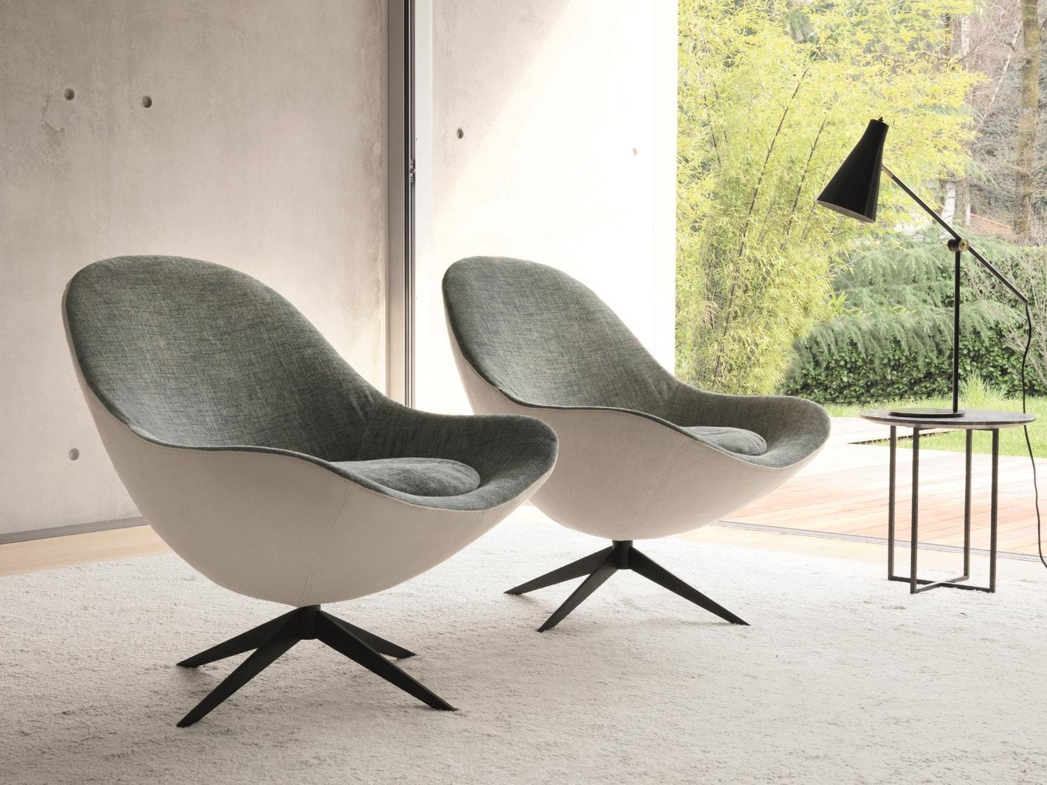 Armchair with 4-spoke base | Soor by Desiree