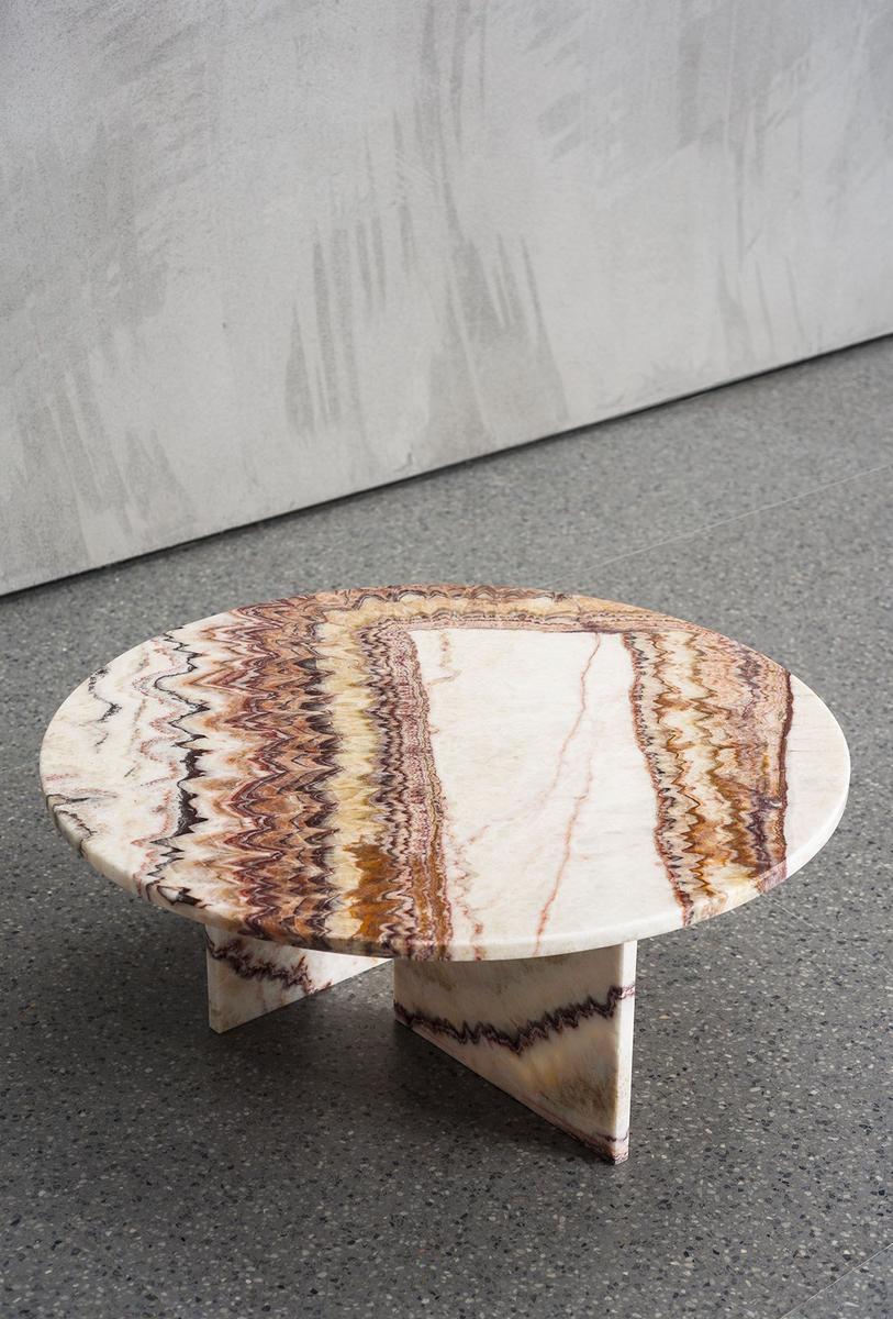Round marble coffee table | Tebe by Baxter