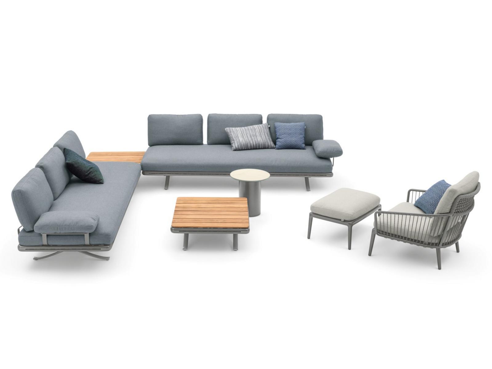 Sectional polyester garden sofa | 219 Yoko by Rolf Benz
