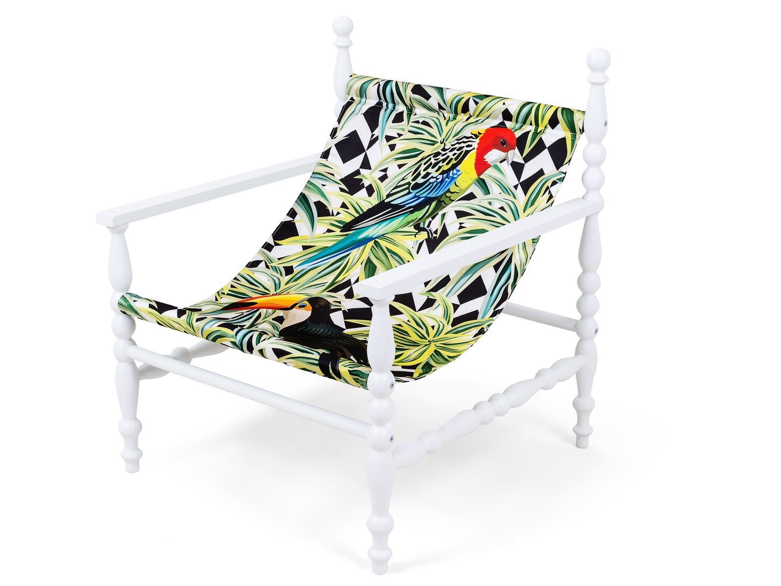 Polyester easy chair with armrests | Heritage by Seletti