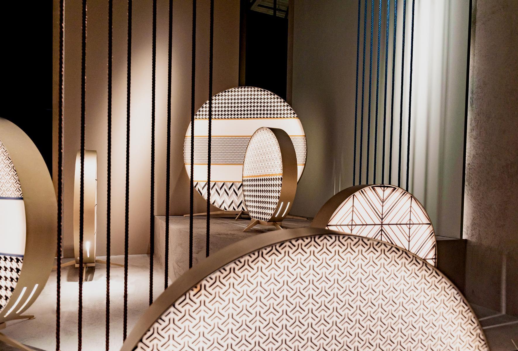 LED fabric floor lamp | Babu by Contardi