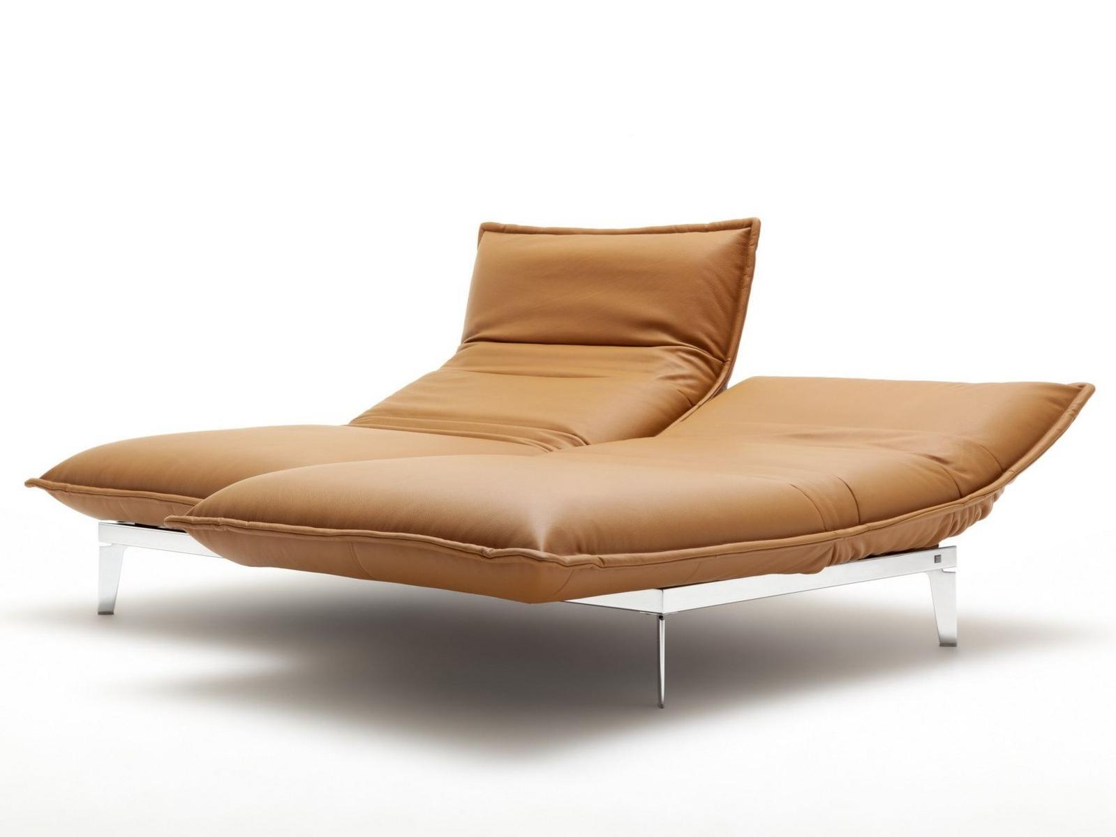 Leather Chaise longue | 340 Nova by Rolf Benz
