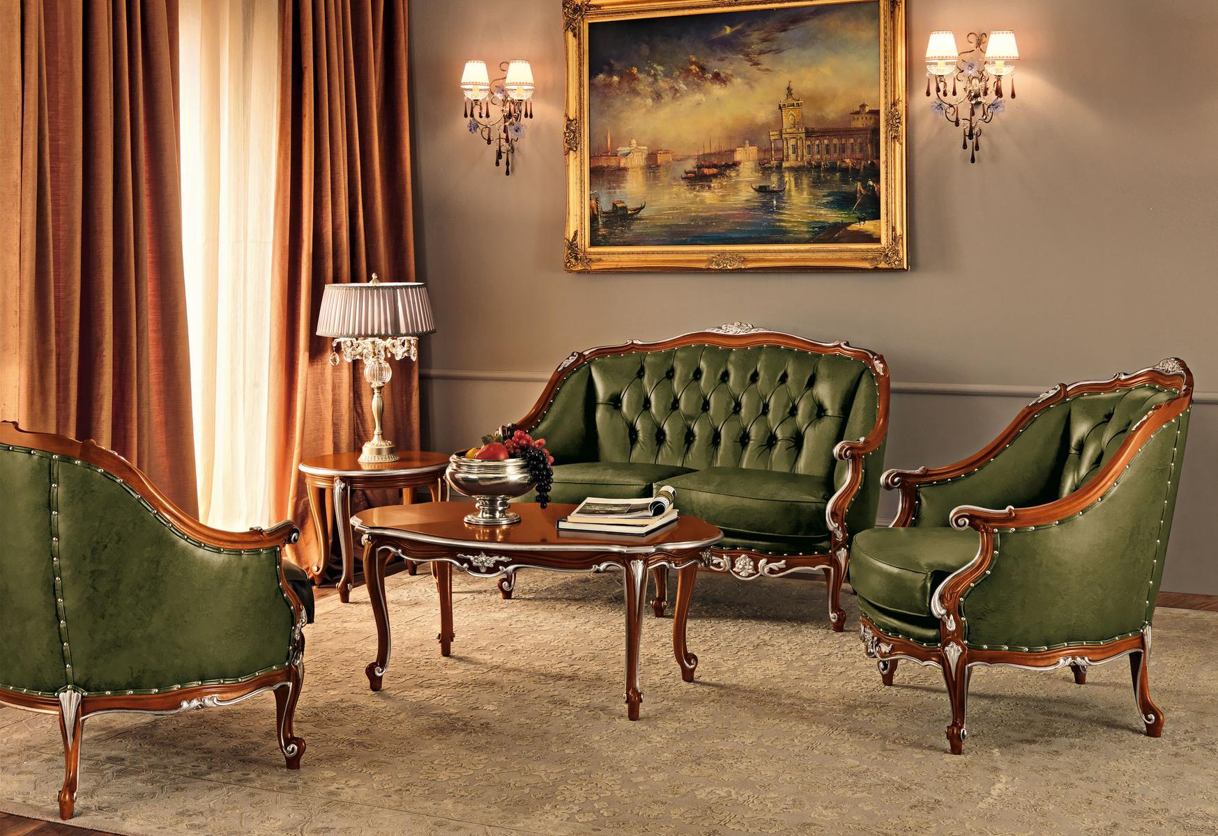 Upholstered leather armchair with armrests | 11425 by Modenese Gastone