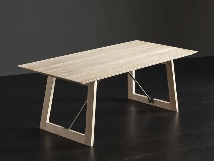 Rectangular wooden dining table | Toledo + Flat/tiranti by Altacorte