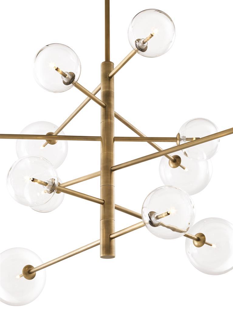 Metal pendant lamp | Argento by Eichholtz