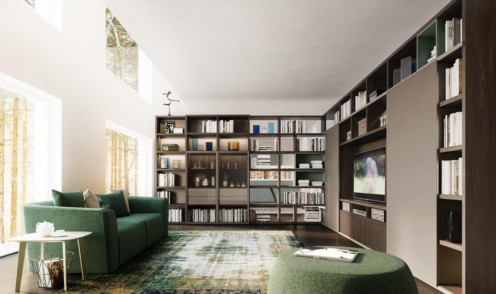 Modular wood storage wall | My Space by ALF Dafre
