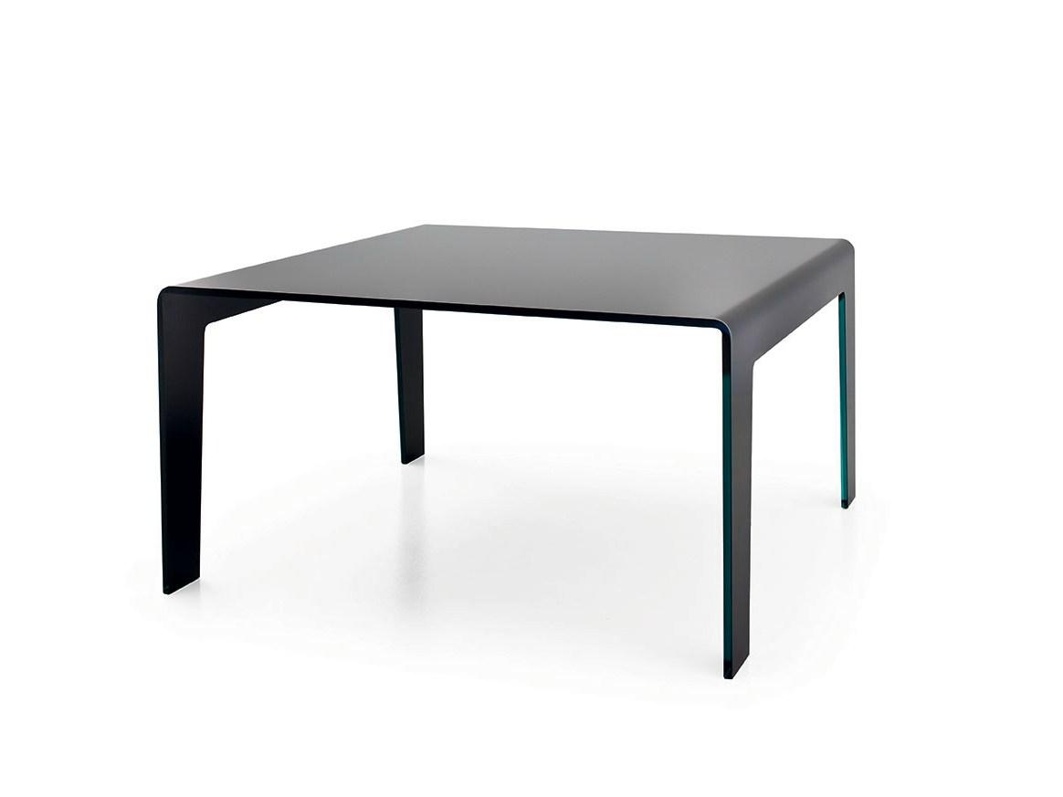 Square glass table | Frog by Sovet