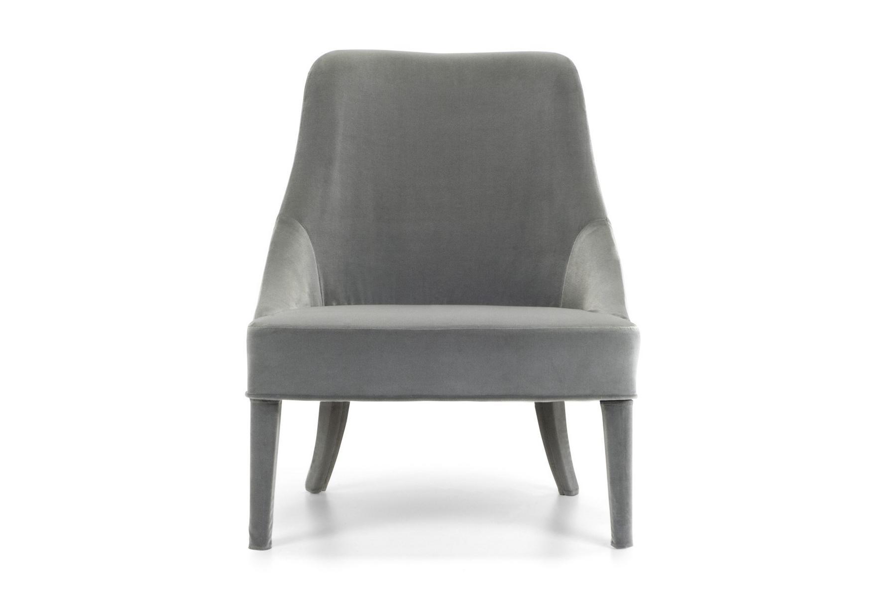 Upholstered fabric easy chair with removable cover | Blath by Domingo salotti