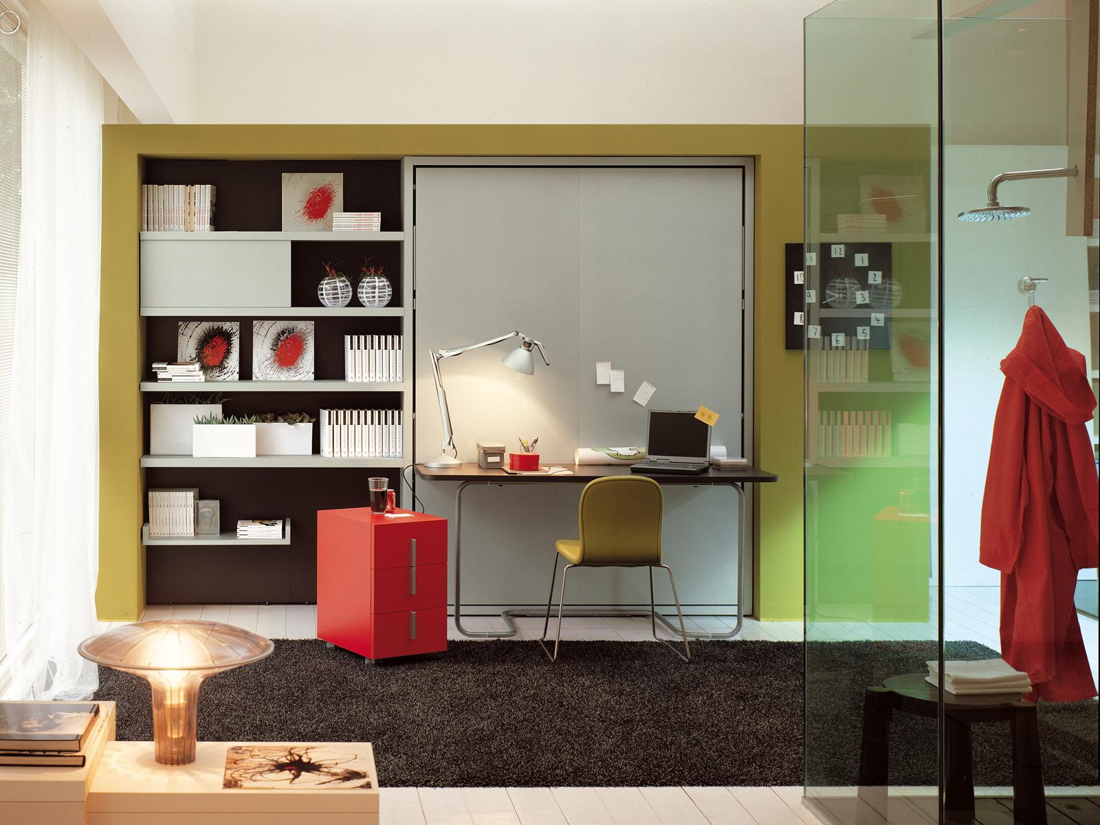 Pull-down double bed | Ulisse Desk by CLEI