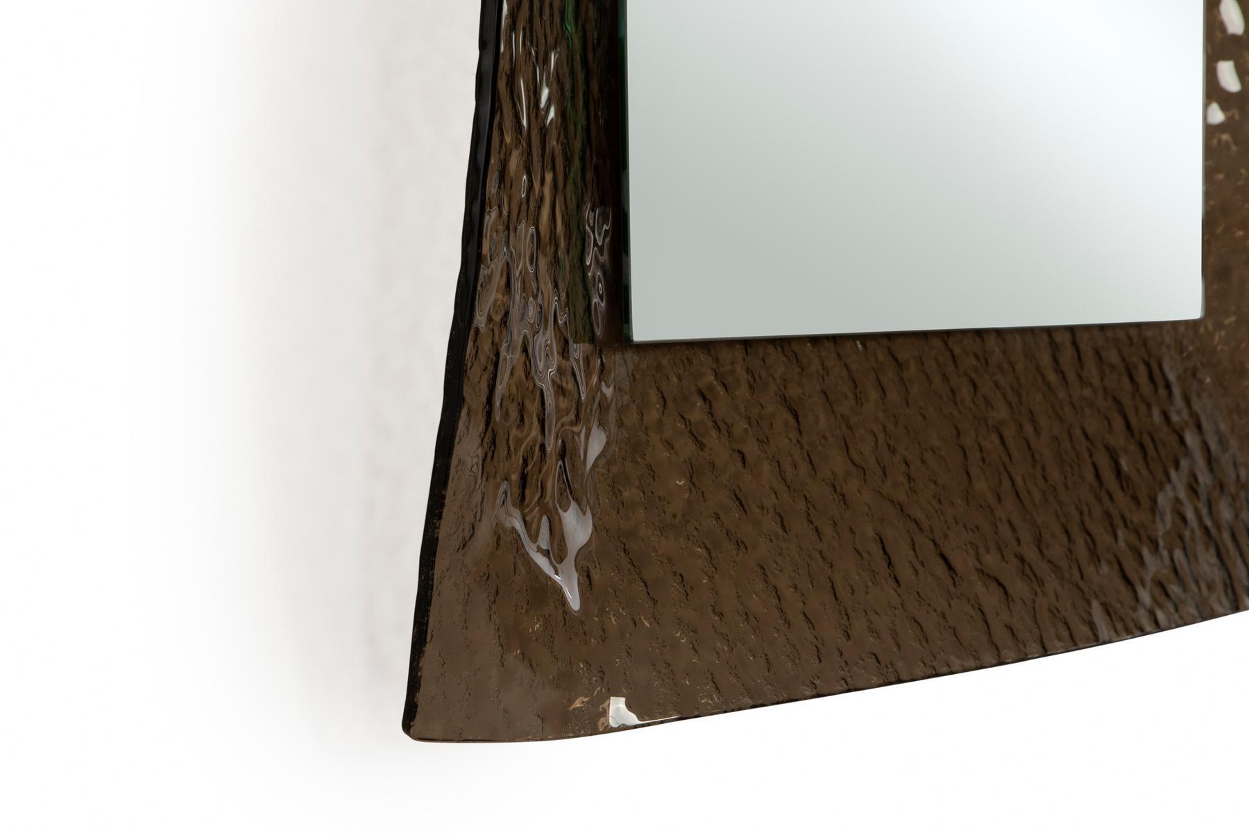 Square framed wall-mounted mirror | Decò by Tonin Casa