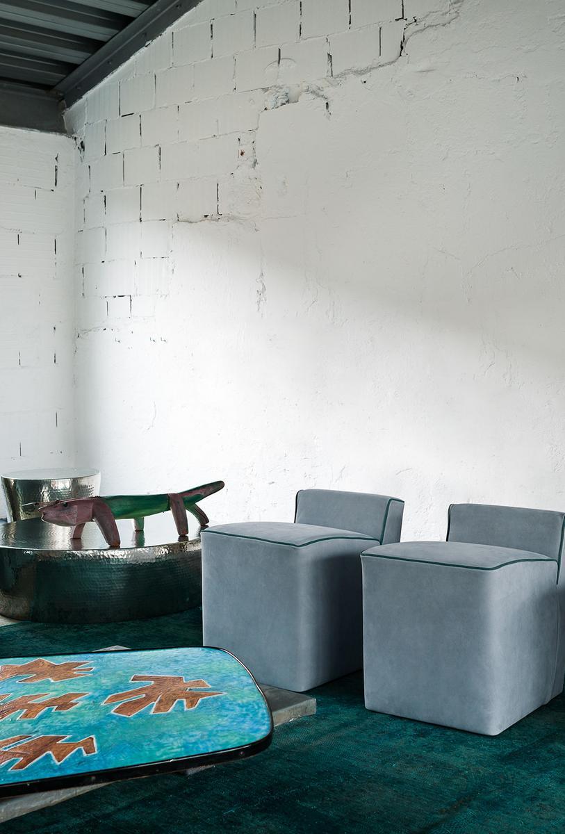 Leather easy chair | Graz Baby by Baxter